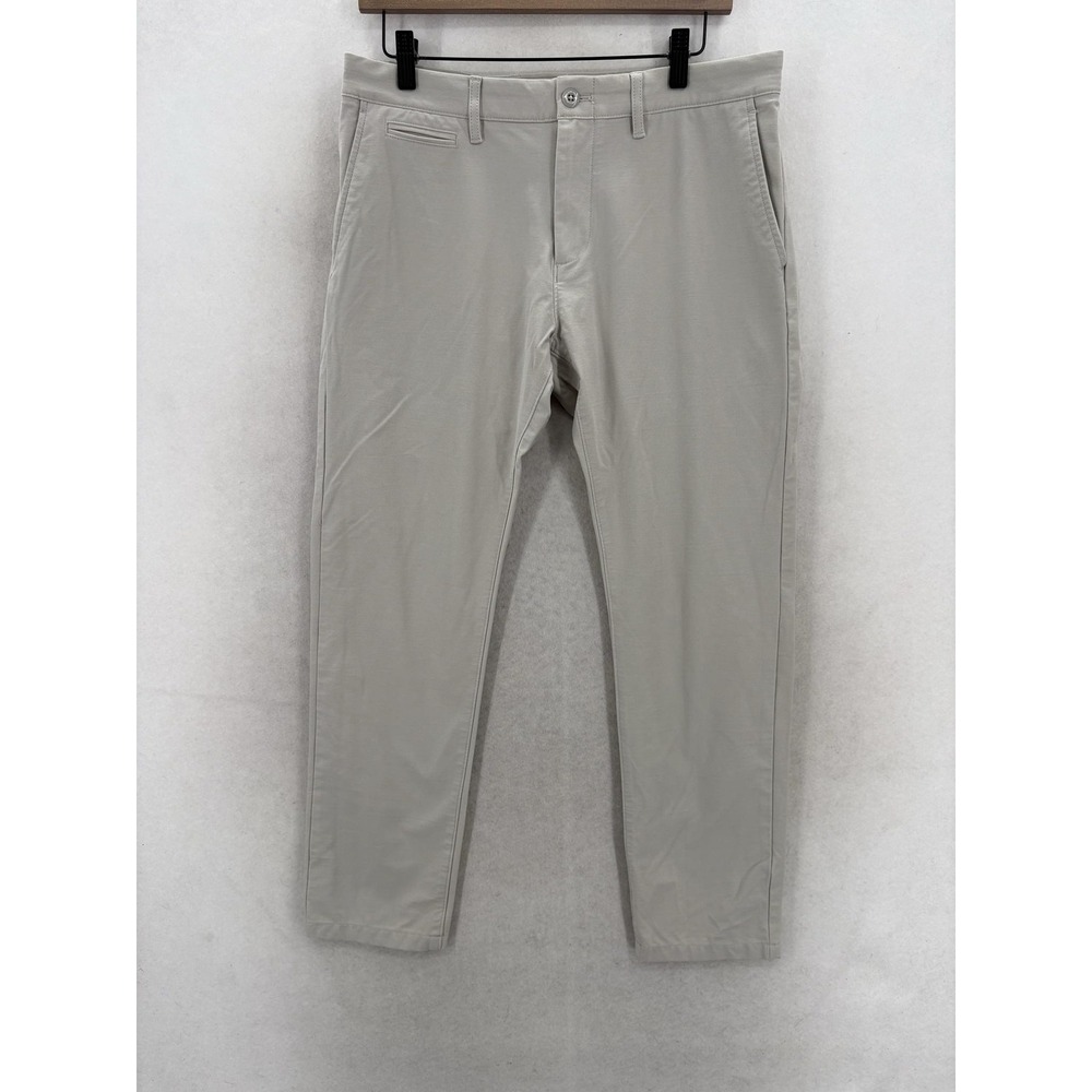 J.Crew Oarsman Slim Performance Chino Pants Mens 32x30 Beige 4 Way Stretch 484